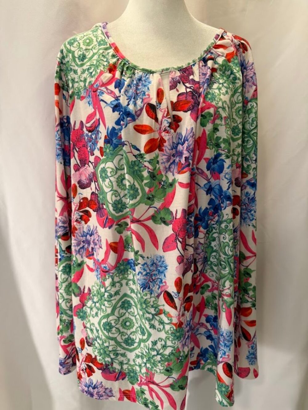 NWOT ONE WORLD LIVE AND LET LIVE Multicolor Long Sleeve Top - 3x